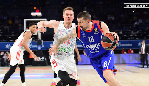 ANADOLU EFES BAYERN MÜNİH’İ ELİ BOŞ GÖNDERDİ: 81-76