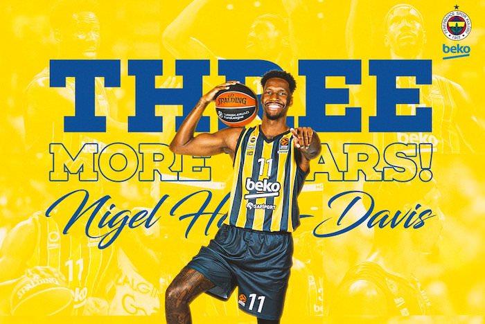 Nigel Hayes-Davis üç sezon daha Fenerbahçe Beko’da