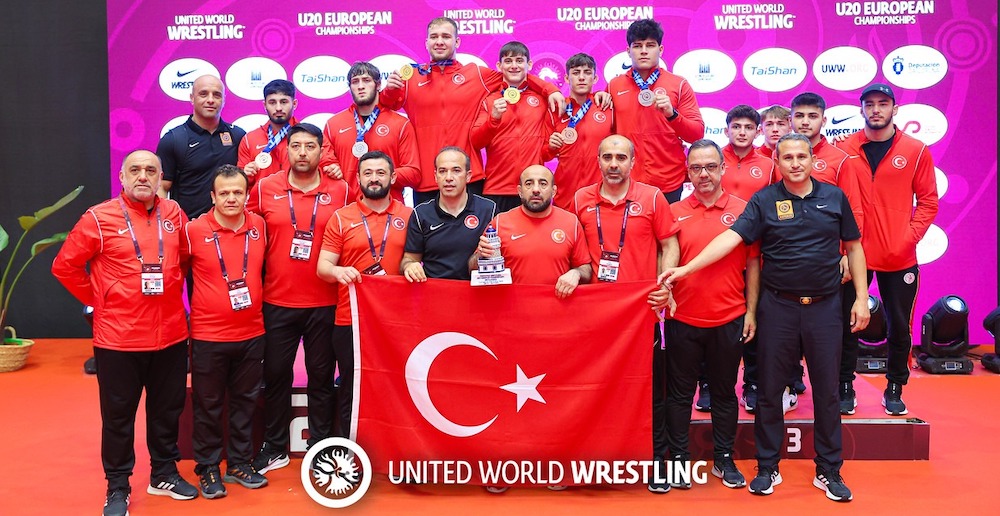 U20 Serbest Güreş Milli Takımı Avrupa 2.si