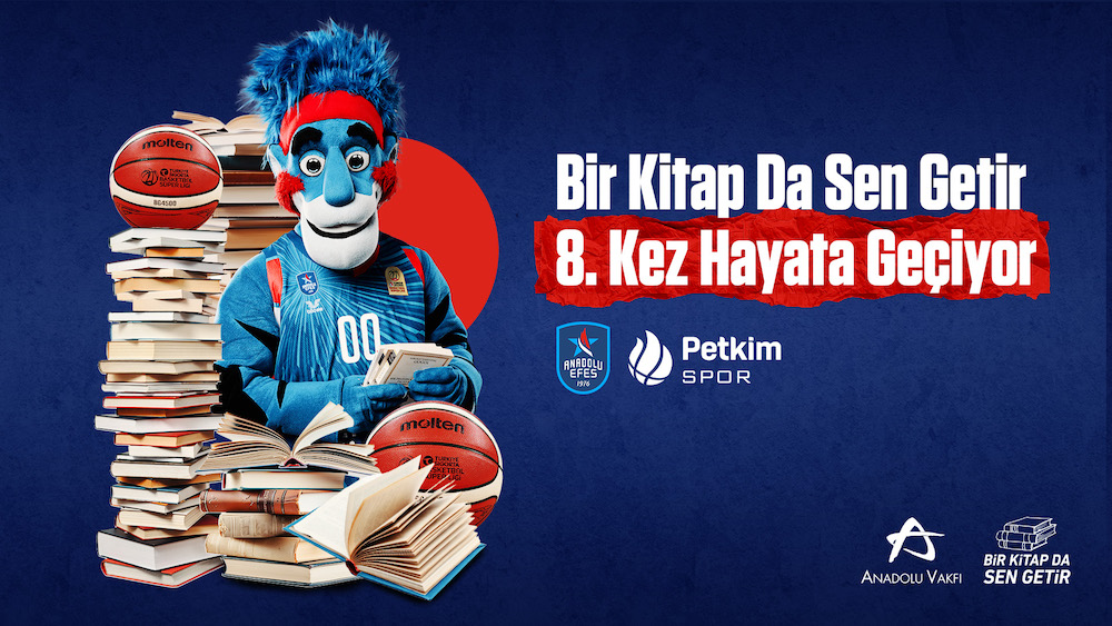 Anadolu Efes-Aliağa Petkimspor Maçına Bir Kitap da Sen Getir
