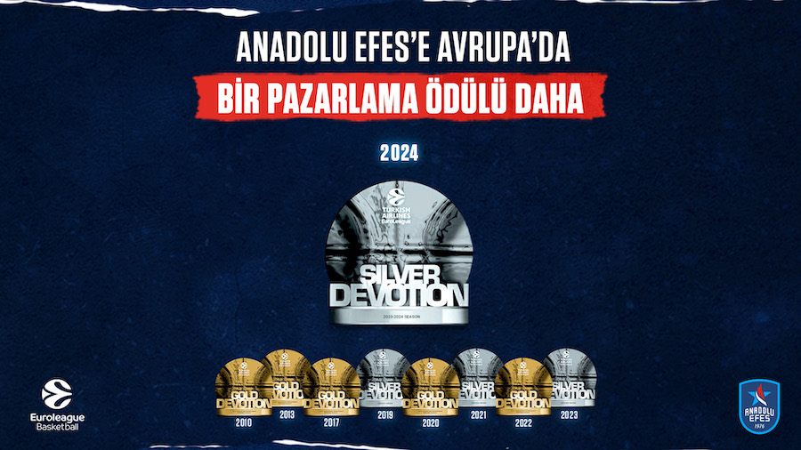 Anadolu Efes’e EuroLeague Devotion Pazarlama Gümüş Ödülü
