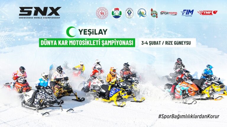 Rize’de Yeşilay Dünya Kar Motosikleti Şampiyonası Düzenlenecek
