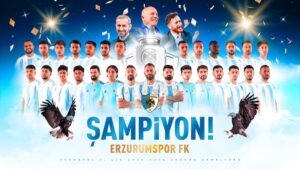 Erzurumspor FK Süper Lig’e Yükseldi