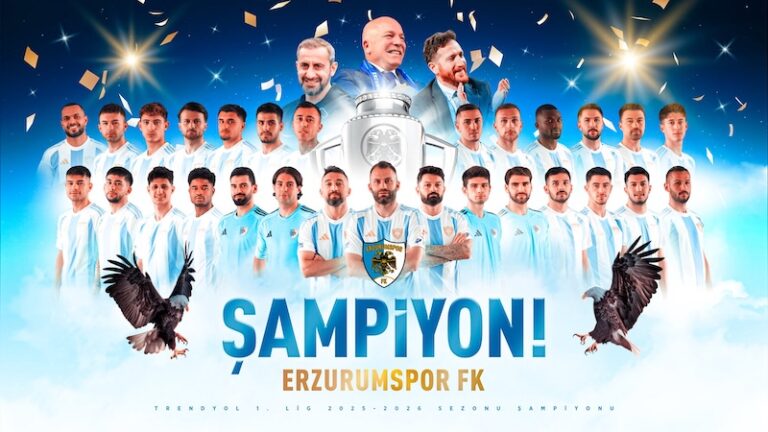 Erzurumspor FK Süper Lig’e Yükseldi