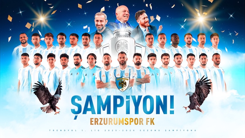 Erzurumspor FK Süper Lig’e Yükseldi