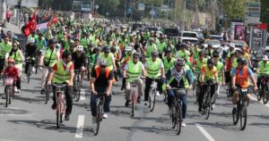 Gazze İçin Binlerce Kişi Pedal Çevirdi