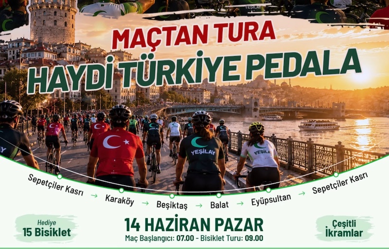 13. Yeşilay Bisiklet Turu İçin Geri Sayım Başladı