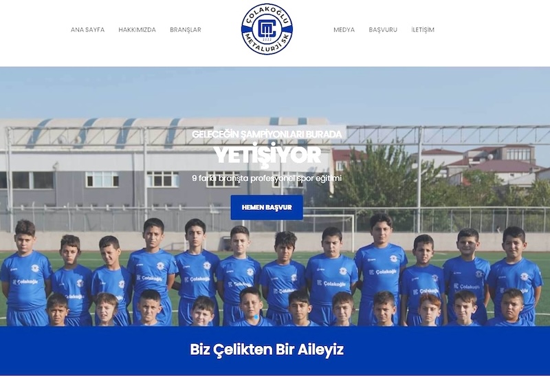 Çolakoğlu Metalurji Spor Kulübü’nün Web Sitesi Açıldı
